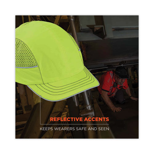 Ergodyne Skullerz 8950 Bump Cap Hat Short Brim Lime