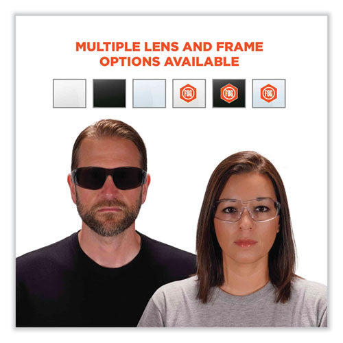 Ergodyne Skullerz Saga Frameless Safety Glasses Black Nylon Impact Frame Antifog Indr/outdr Polycarb Lensships In 1-3 Business Days
