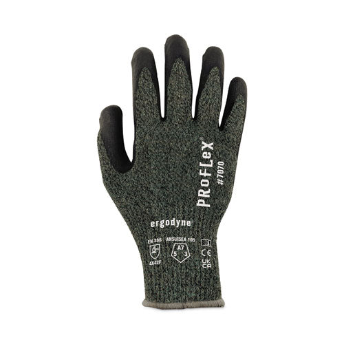 Ergodyne Proflex 7070 Ansi A7 Nitrile Coated Cr Gloves Green X-large Pair