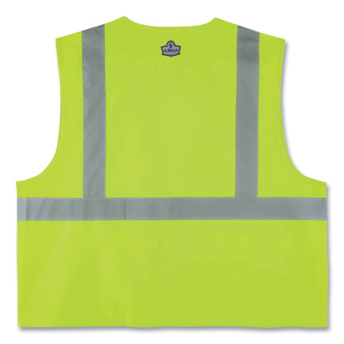 Ergodyne Glowear 8225z Class 2 Standard Solid Vest Polyester Lime Large/x-large