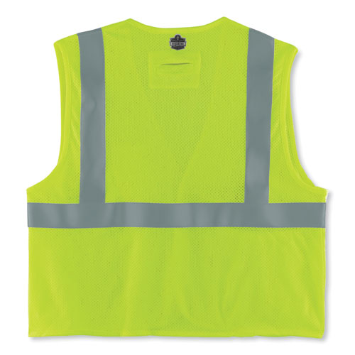 Ergodyne Glowear 8263frhl Class 2 Fr Safety Economy Hook And Loop Vest Modacrylic Mesh/cotton L/xl Lime