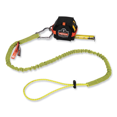 Ergodyne Squids 3100 Lanyard W/aluminum Carabiner + Cinch-loop 10 Lb Max Work Capacity 42" To 54" Lime