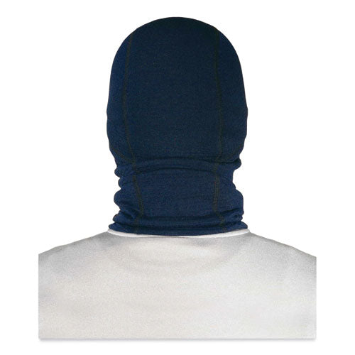 Ergodyne N-ferno 6847 Fr Dual Compliant Balaclava Face Mask Polartec Fr Power Grid Fleece One Size Navy