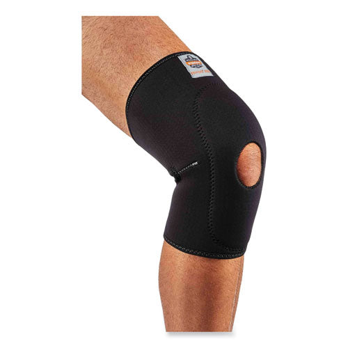 Ergodyne Proflex 615 Open Patella Anterior Pad Knee Sleeve Large Black