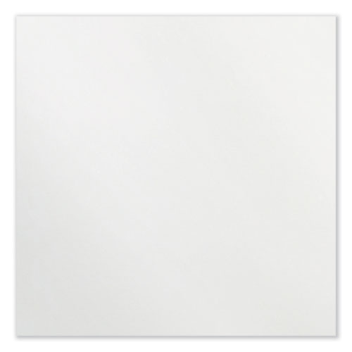 Ghent Coda Low Profile Circular Non-magnetic Glassboard 48 Diameter White Surface