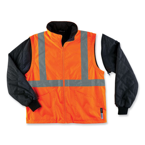 Ergodyne Glowear 8385 Class 3 Hi-vis 4-in-1 Jacket X-large Orange