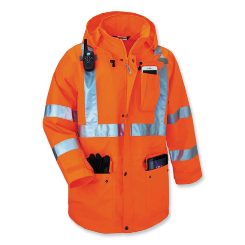 Ergodyne Glowear 8385 Class 3 Hi-vis 4-in-1 Jacket X-large Orange