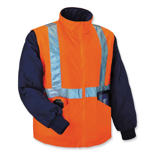 Ergodyne Glowear 8385 Class 3 Hi-vis 4-in-1 Jacket X-large Orange