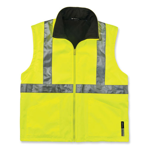 Ergodyne Glowear 8385 Class 3 Hi-vis 4-in-1 Jacket Large Lime