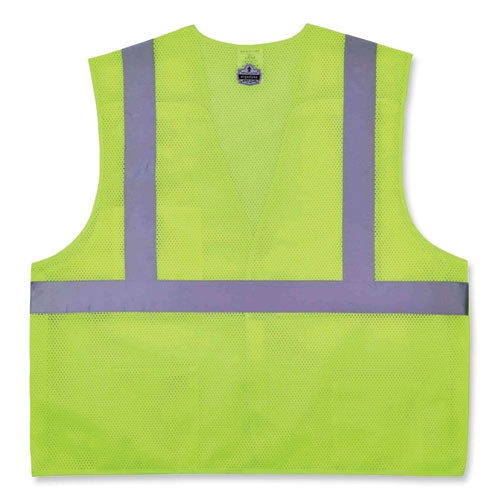 Ergodyne Glowear 8217ba Class 2 Breakaway Mesh Vest Polyester 4x-large/5x-large Lime