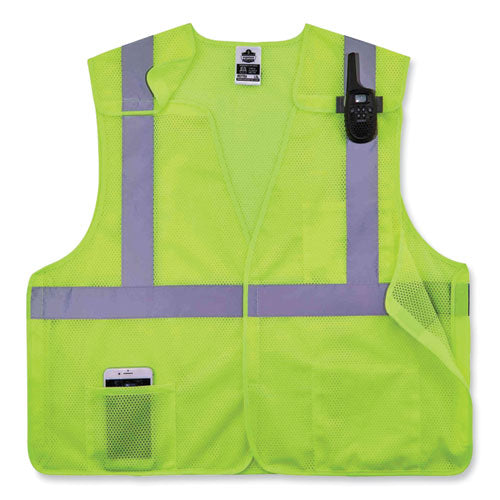 Ergodyne Glowear 8217ba Class 2 Breakaway Mesh Vest Polyester 4x-large/5x-large Lime