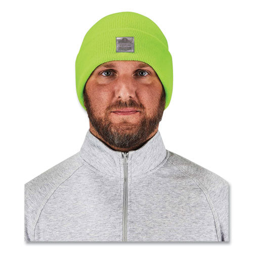 Ergodyne N-ferno 6806 Cuffed Rib Knit Winter Hat One Size Fits Most Lime