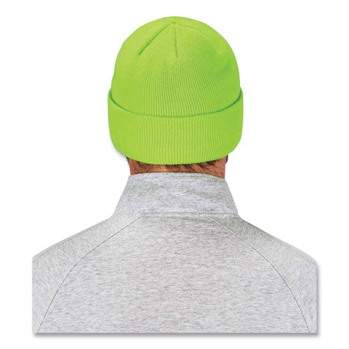 Ergodyne N-ferno 6806 Cuffed Rib Knit Winter Hat One Size Fits Most Lime