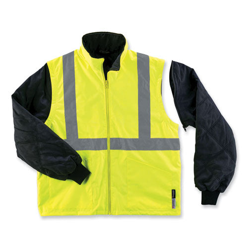 Ergodyne Glowear 8385 Class 3 Hi-vis 4-in-1 Jacket 2x-large Lime