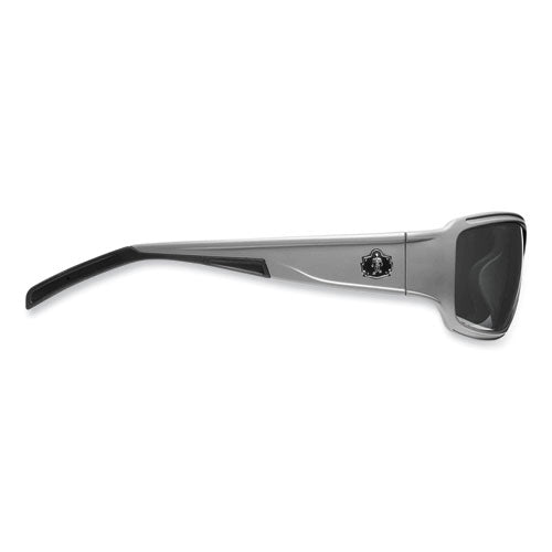 Ergodyne Skullerz Thor Safety Glasses Matte Gray Nylon Impact Frame Smoke Polycarbonate Lens