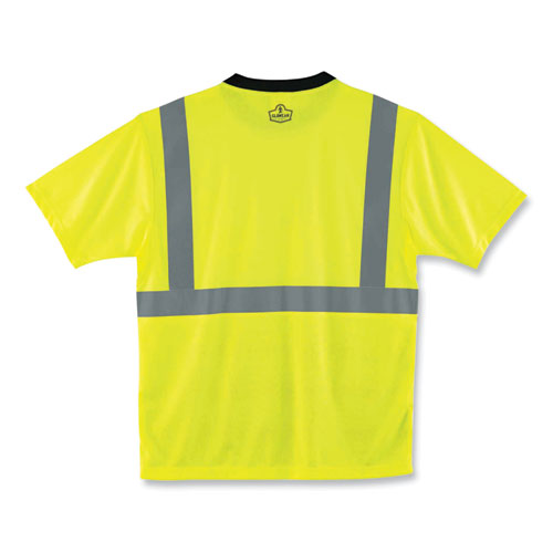 Ergodyne Glowear 8289bk Class 2 Hi-vis T-shirt With Black Bottom 4x-large Lime