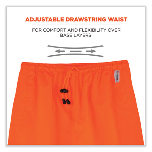 Ergodyne Glowear 8915 Class E Hi-vis Rain Pants 3x-large Orange