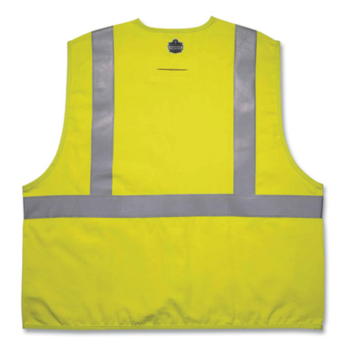 Ergodyne Glowear 8261frhl Class 2 Dual Compliant Fr Hook And Loop Safety Vest Large/x-large Lime