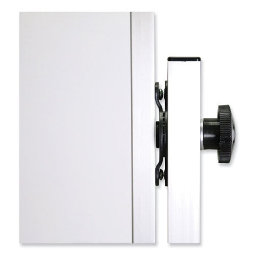 Ghent Reversible Magnetic Porcelain Whiteboard W/satin Aluminum Frame 101.25x78.25 White Surface