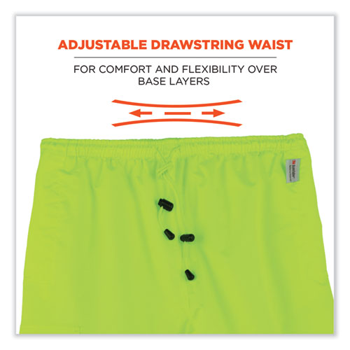 Ergodyne Glowear 8915 Class E Hi-vis Rain Pants 4x-large Lime