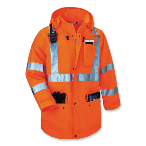 Ergodyne Glowear 8385 Class 3 Hi-vis 4-in-1 Jacket 5x-large Orange