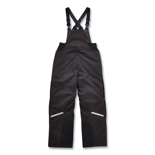 Ergodyne N-ferno 6471 Thermal Bibs With 500d Nylon Shell Large Black