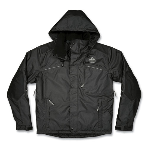 Ergodyne N-ferno 6467 Winter Work Jacket With 300d Polyester Shell 4x-large Black