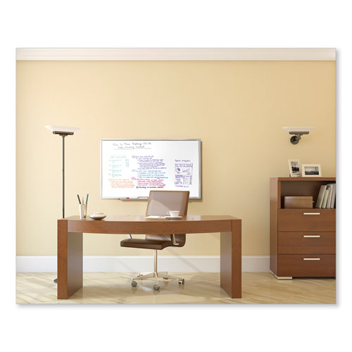 Ghent Non-magnetic Whiteboard With Aluminum Frame 48.63x48.47 White Surface Satin Aluminum Frame