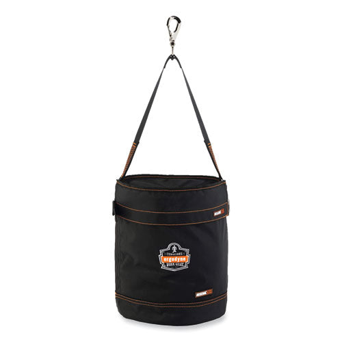 Ergodyne Arsenal 5970t Swiveling Hook Nylon Hoist Bucket + Top 100 Lb Black