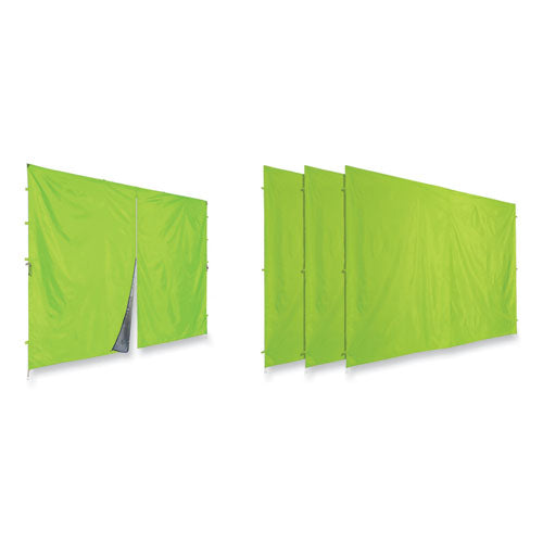 Ergodyne Shax 6054 Pop-up Tent Sidewall Kit Single Skin 10 Ftx10 Ft Polyester Lime