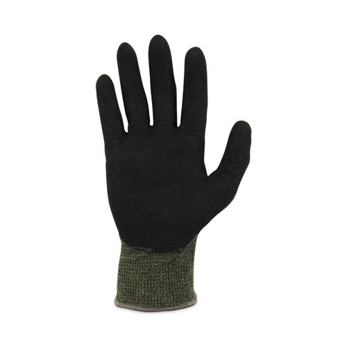 Ergodyne Proflex 7042 Ansi A4 Nitrile-coated Cr Gloves Green Large 12 Pairs/pack