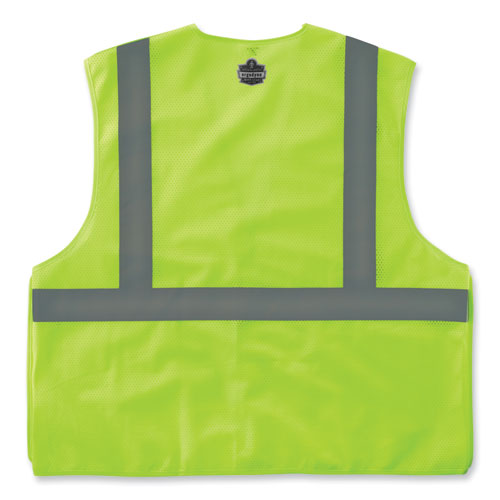 Ergodyne Glowear 8215ba-s Single Size Class 2 Economy Breakaway Mesh Vest Polyester 2x-large Lime