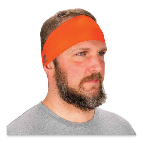 Ergodyne Chill-its 6634 Performance Knit Cooling Headband Polyester/spandex One Size Fits Most Orange