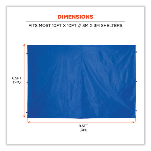 Ergodyne Shax 6054 Pop-up Tent Sidewall Kit Single Skin 10 Ftx10 Ft Polyester Blue