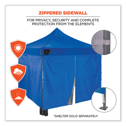 Ergodyne Shax 6054 Pop-up Tent Sidewall Kit Single Skin 10 Ftx10 Ft Polyester Blue