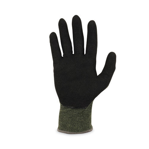 Ergodyne Proflex 7042 Ansi A4 Nitrile-coated Cr Gloves Green Medium 12 Pairs/pack