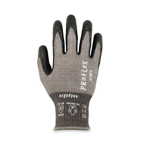 Ergodyne Proflex 7072 Ansi A7 Nitrile-coated Cr Gloves Gray X-large 12/pairs/pack