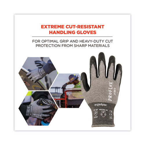 Ergodyne Proflex 7072 Ansi A7 Nitrile-coated Cr Gloves Gray X-large 12/pairs/pack