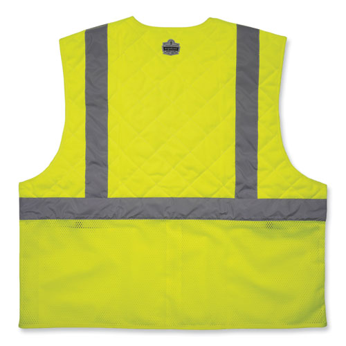 Ergodyne Chill-its 6668 Class 2 Hi-vis Safety Cooling Vest Polymer Medium Lime