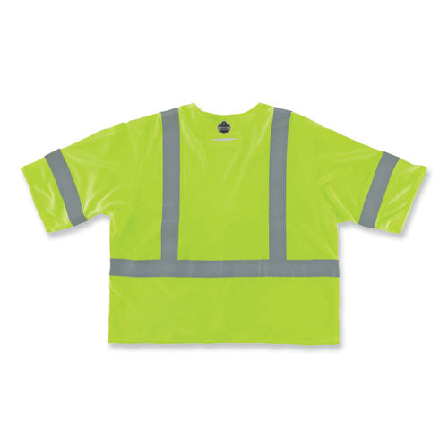 Ergodyne Glowear 8356frhl Class 3 Fr Hook And Loop Safety Vest With Sleeves Modacrylic Small/med Lime