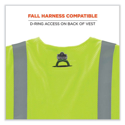 Ergodyne Glowear 8356frhl Class 3 Fr Hook And Loop Safety Vest With Sleeves Modacrylic Small/med Lime