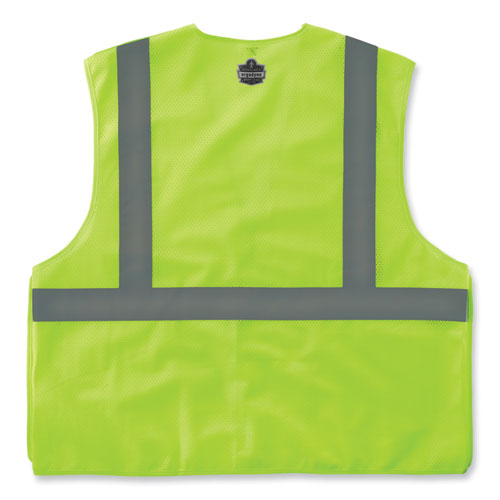 Ergodyne Glowear 8215ba-s Single Size Class 2 Economy Breakaway Mesh Vest Polyester X-large Lime