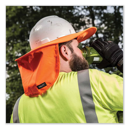 Ergodyne Chill-its 6660 Hard Hat Brim + Neck Shade 19.5x9.75 Orange