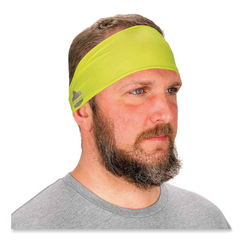 Ergodyne Chill-its 6634 Performance Knit Cooling Headband Polyester/spandex One Size Fits Most Lime