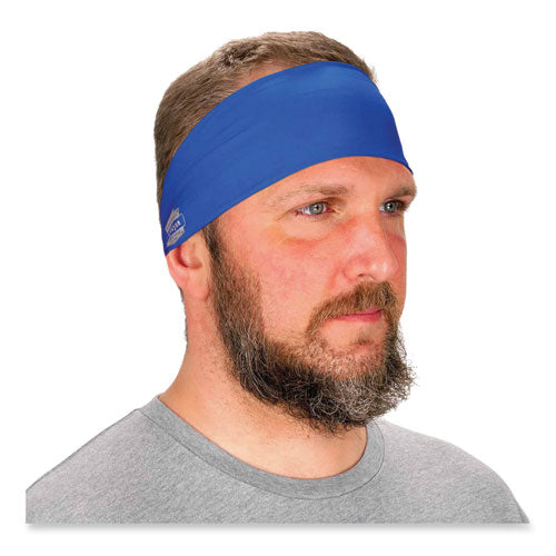 Ergodyne Chill-its 6634 Performance Knit Cooling Headband Polyester/spandex One Size Fits Most Blue