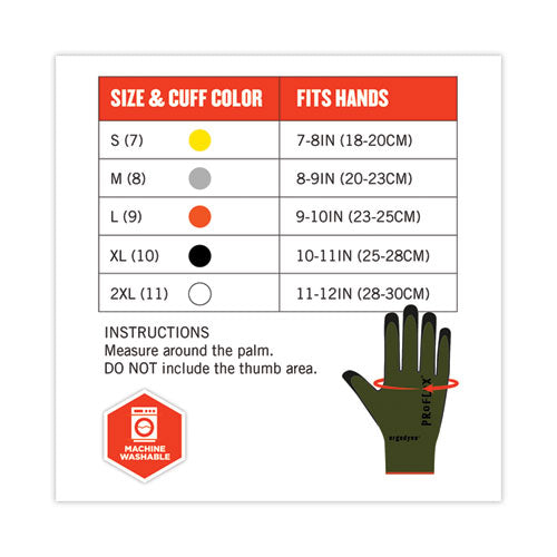 Ergodyne Proflex 7042 Ansi A4 Nitrile-coated Cr Gloves Green X-large Pair