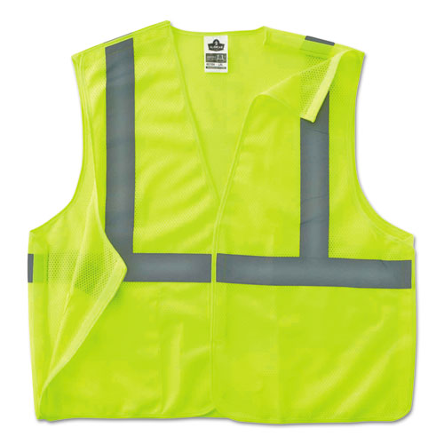 Ergodyne Glowear 8215ba Type R Class 2 Econo Breakaway Mesh Safety Vest 4x-large To 5x-large Lime