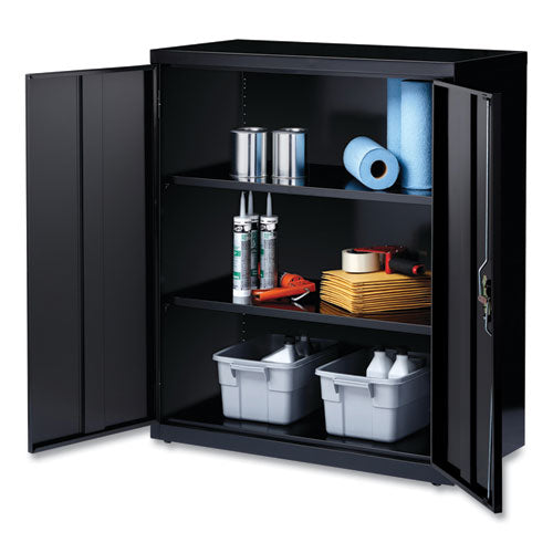 OIF Fully Assembled Storage Cabinets 3 Shelves 36"x18"x42" Black