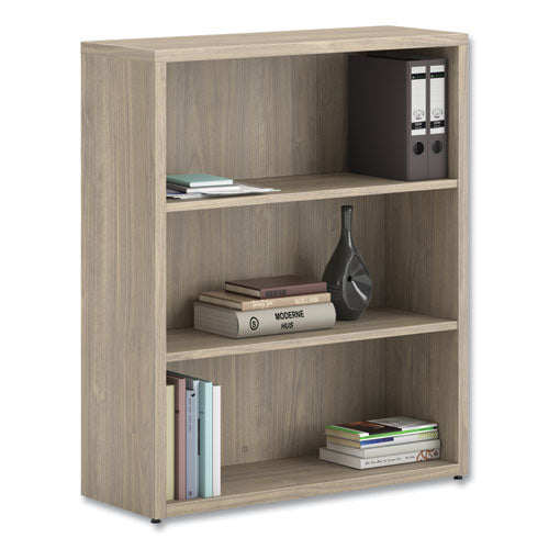 HON 10500 Series Laminate Bookcase Three Shelves 36"x13"x43.75" Kingswood Walnut