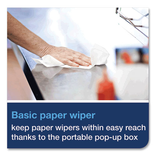 Tork Basic Paper Wiper 1-ply 9x10.5 White 250/box 24 Boxes/Case